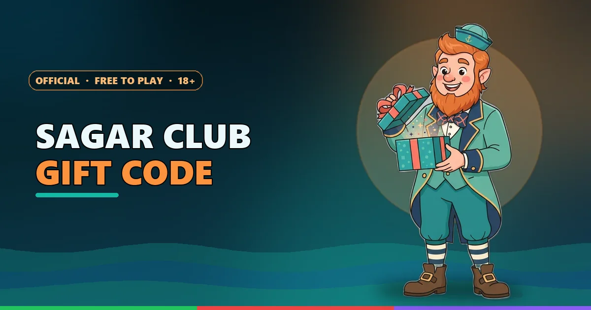 Leprechaun mascot opening an empty gift box for the Sagar Club gift code guide